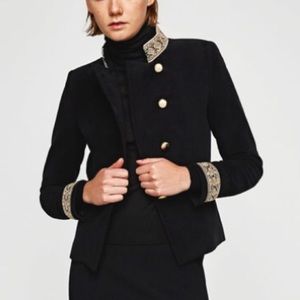 Zara Velvet Jacket with Passementerie.